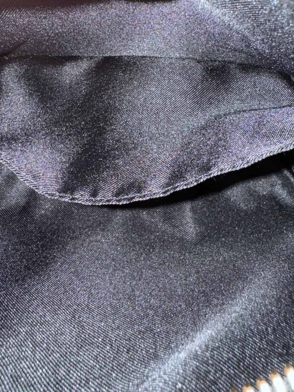 New Black Woven Hobo Shoulder Bag with Gold Buckle & Zipper, a new day - Picture 6 of 12